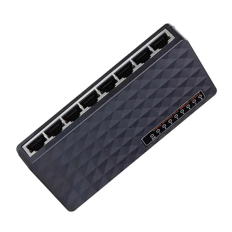 Diewu 8 портов гигабитный Ethernet сетевой коммутатор 10/100Mpbs концентратор Настольный Lan