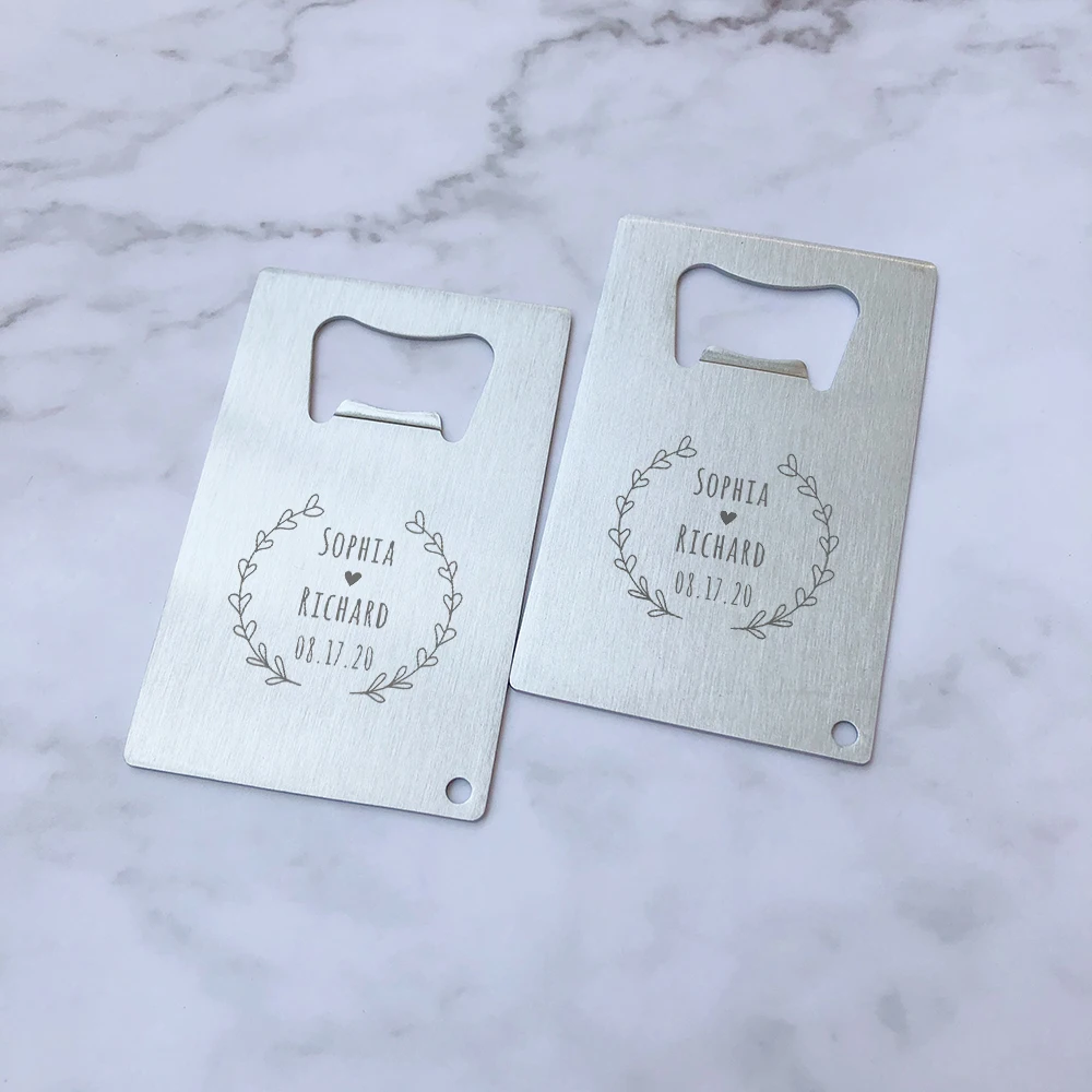 Персонализированные благосклонности венчания вечерние сувенир настраиваемым