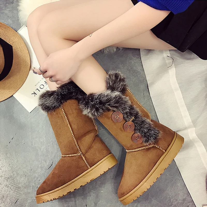 2019 г. Новая обувь до середины икры зимняя женские зимние сапоги голени с