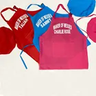 Персонализированный Детский фартук шеф-повара, набор шапок шеф-повара, детский цветной фартук с именем под заказ, подходящая шляпа, подарок на день рождения, фартук для выпечки