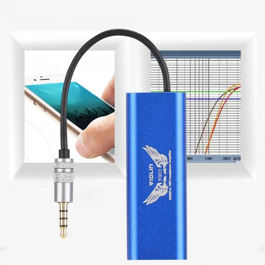 Профессиональный портативный усилитель для наушников Hi-Fi с поддержкой микрофона