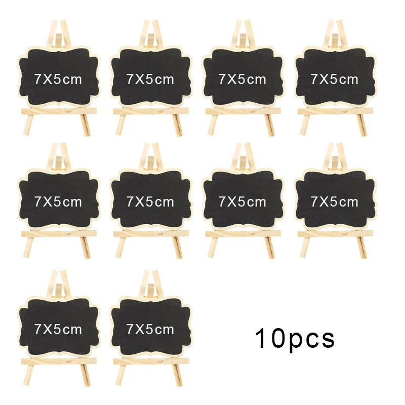 5/10 Мини Доска для записей вывесок сообщений нот меловая доска с подставкой