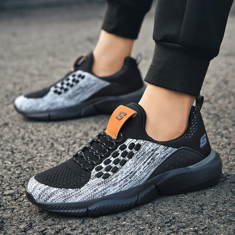 

New Luxury Brand Men Jogging Sneakers Designer Walking Men Shoes Mesh Sport Trainers For Mens Good Quality Gym Sneakers Man