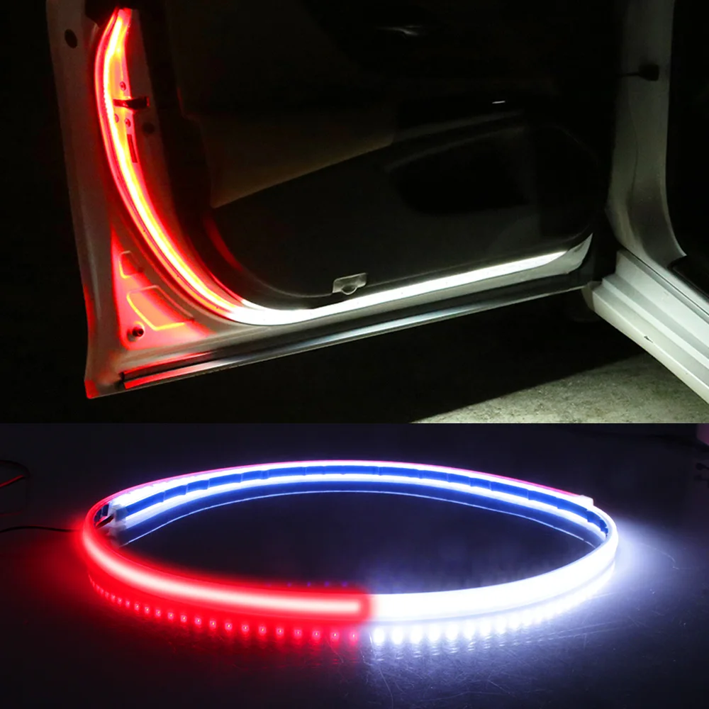 

Car Door Decoration Welcome Light Strips Strobe Flashing Lights Safety 12V 120cm LED Opening Warning LED Ambient Lamp Strip Auto