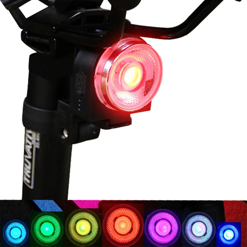 Start/Stop Brake Sensing IPx5 Waterproof LED Charging Cycling Taillight Long Time Lamp Bicycle Flashlight Bike Rear Light | Спорт и