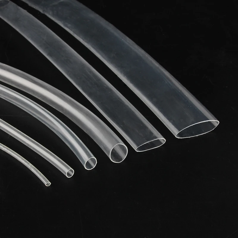 Термоусадочная трубка 3:1 прозрачная 1 м/лот клеевая с двойными стенками диаметр 6/2