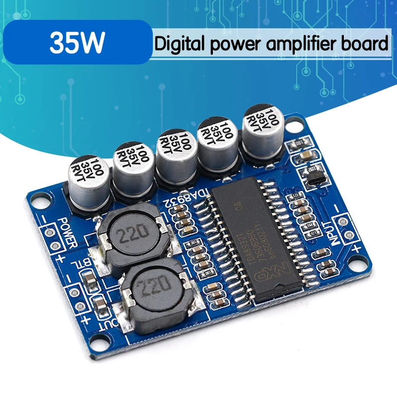 Плата цифрового усилителя мощности моно усилитель 35 Вт модуль высокой TDA8932