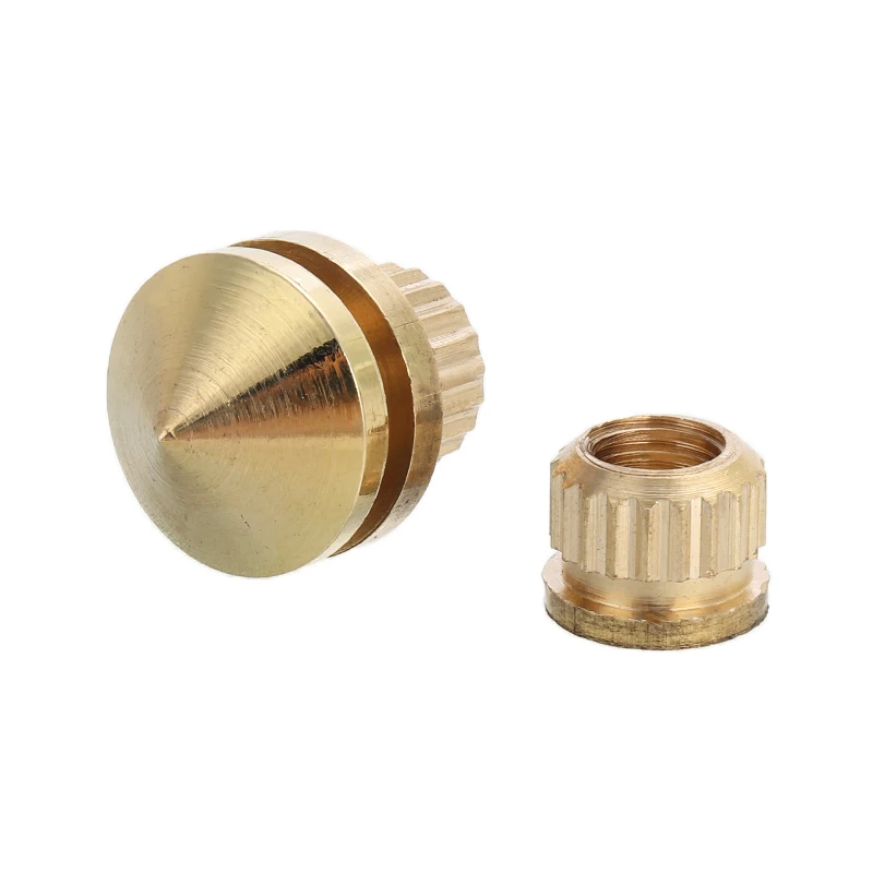 8 шт. высокое качество Медь акустические шипы изоляционные подставки + база