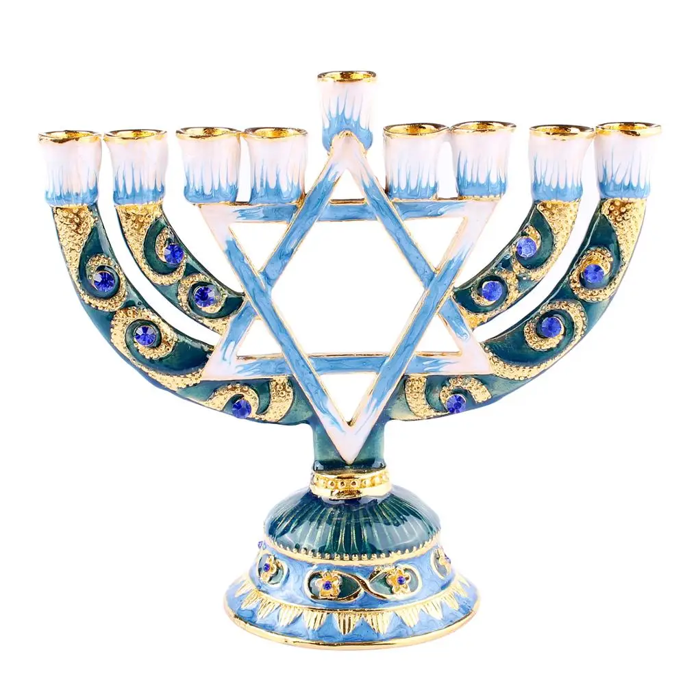 Подсвечник hanukka Star Menorah David Candelabra подсвечник ручной работы домашнее украшение