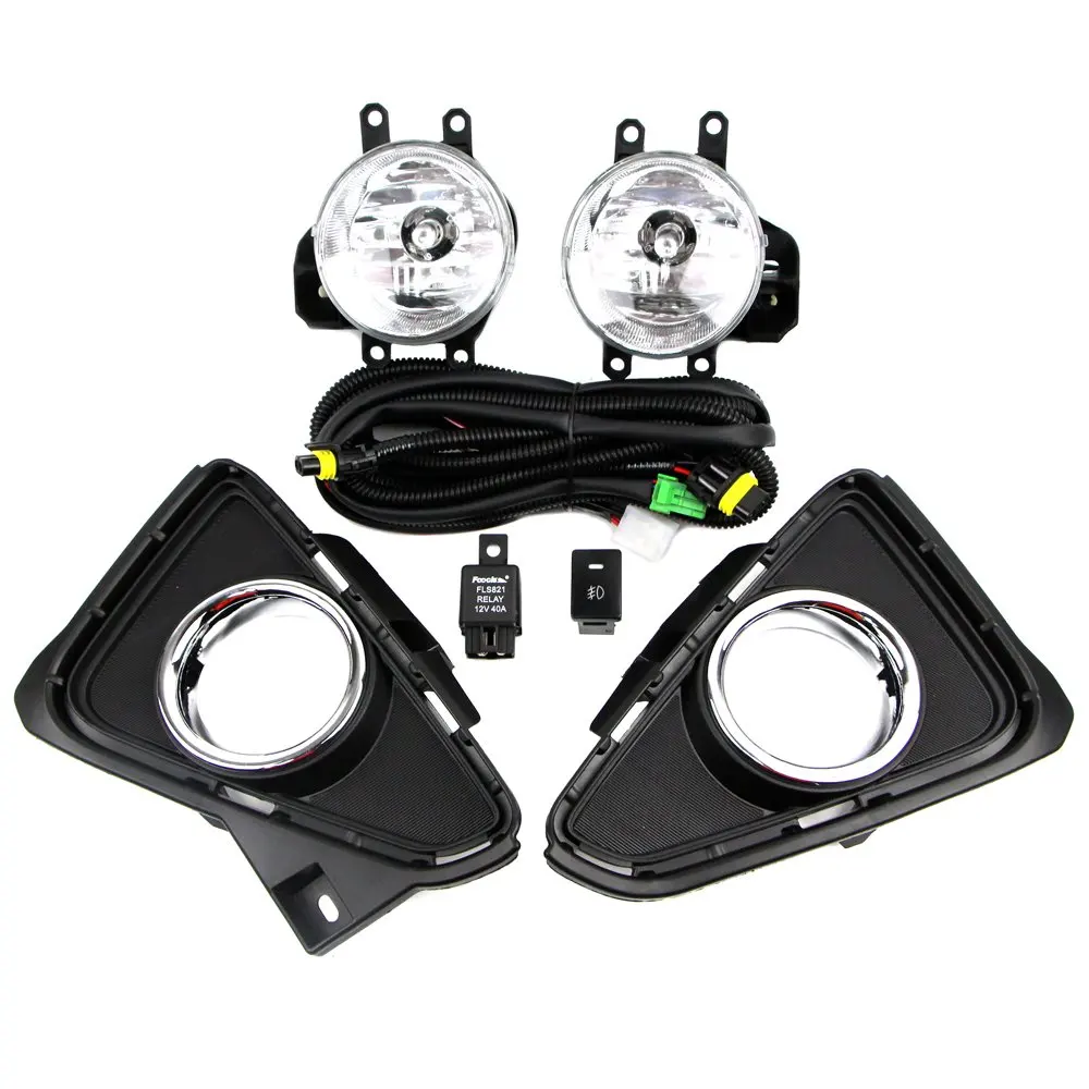 

Fog Lamp Kit for Toyota RAV4 2016 2017 2018 Bezel + Relay Wire Harness Light Switch