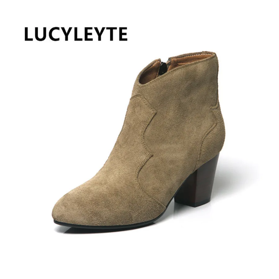 

Женские кожаные ботинки, ботинки большого размера в Корейском стиле, зима 2017