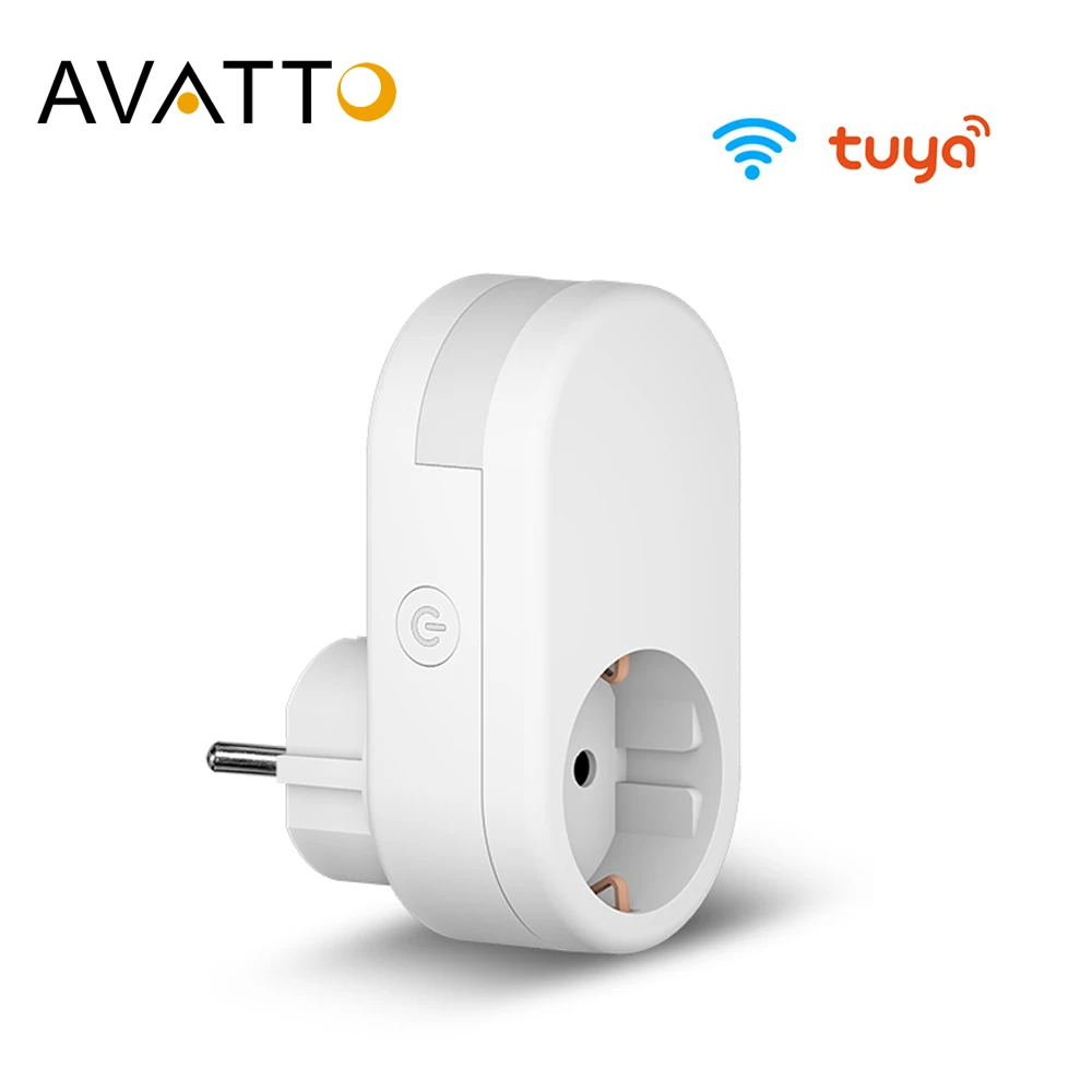 Смарт розетка AVATTO Tuya 16 А с поддержкой Wi Fi и светодиодной подсветкой|Умные розетки|