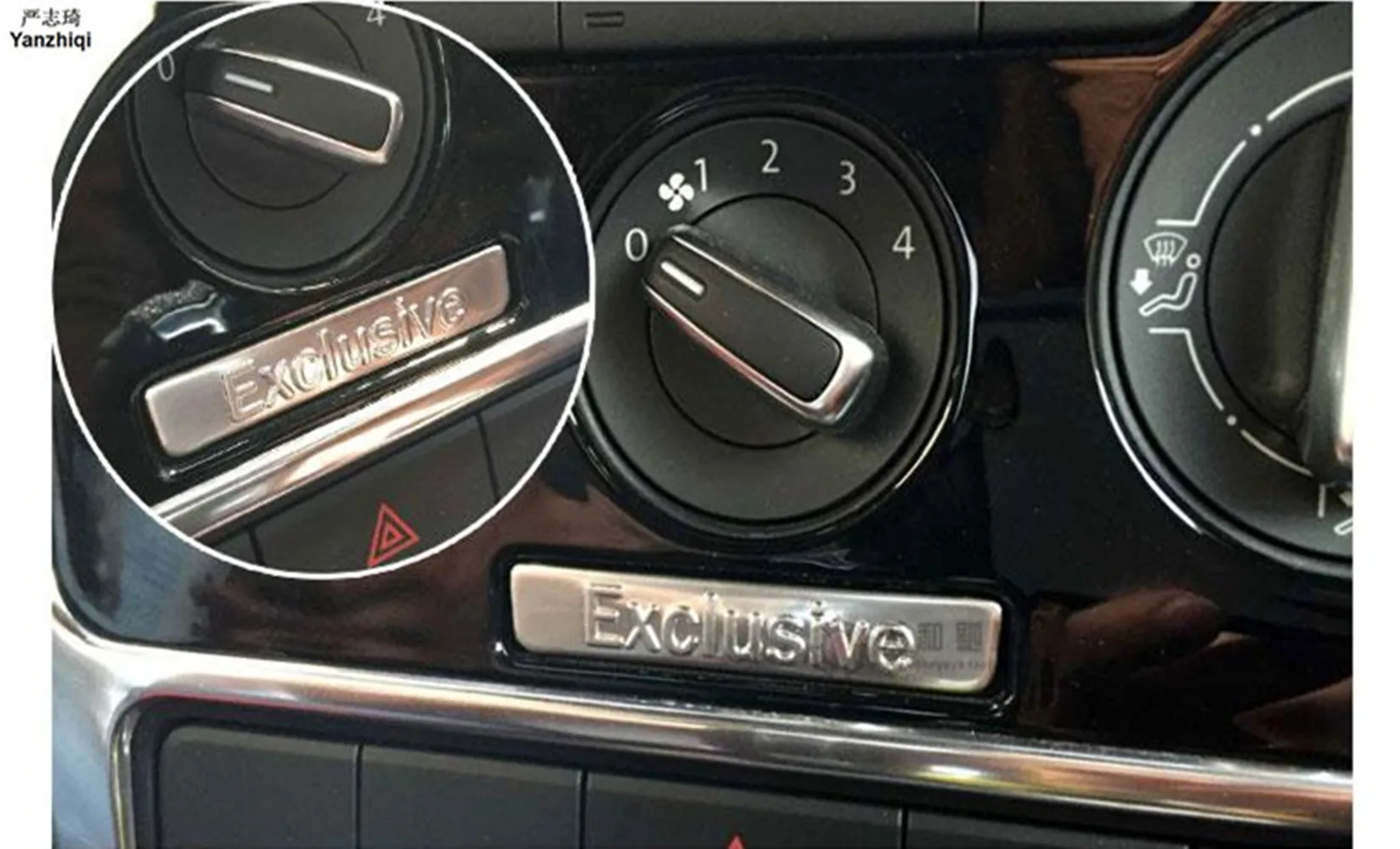 

stainless steel Air conditioning panel decorative sequins Exclusive logo decorative sticker for 2013-2018 Volkswagen VW Beetle