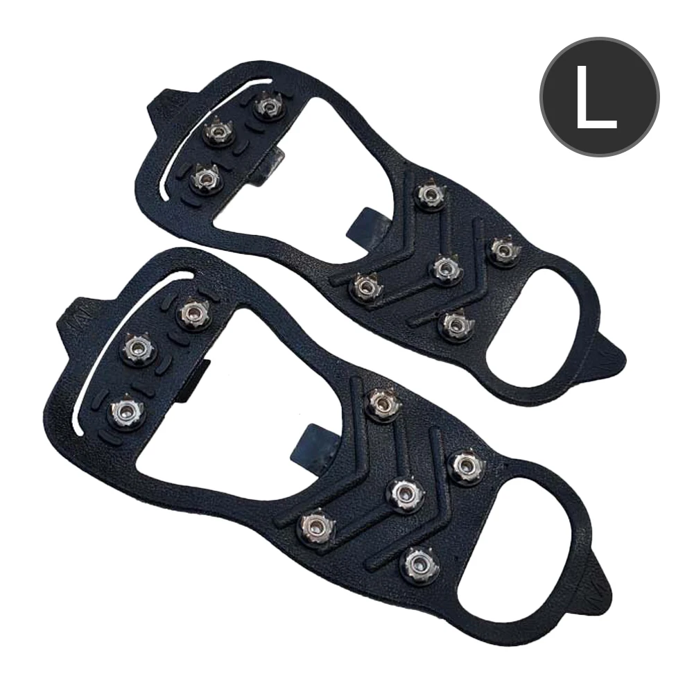 

1 Pair8Teeth Ice Gripper For Shoes Snow Crampons Anti-slip Ice Gripper Hiking Cleats Spikes Traction Ice Floes 8 Stud Shoes Grip