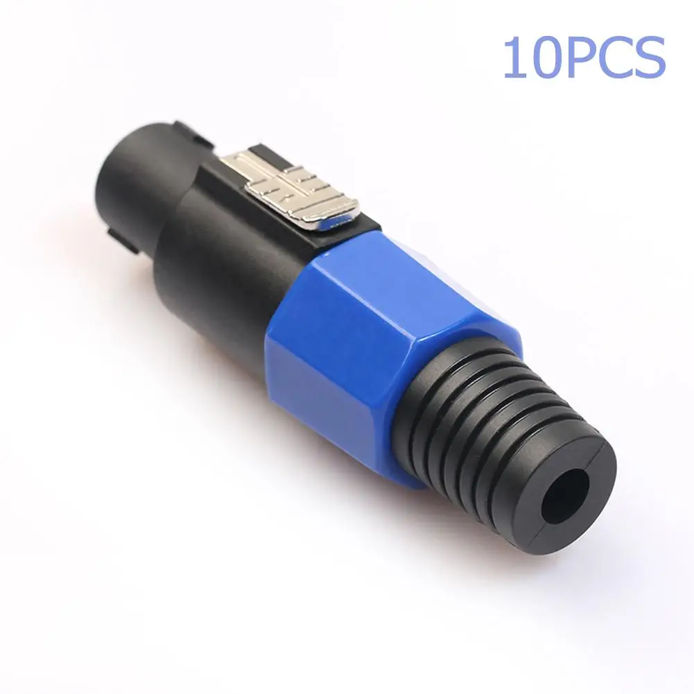 10 шт./лот 4-полюсный 4-контактный разъем NL4FC Ом для динамика аудиокабель адаптер