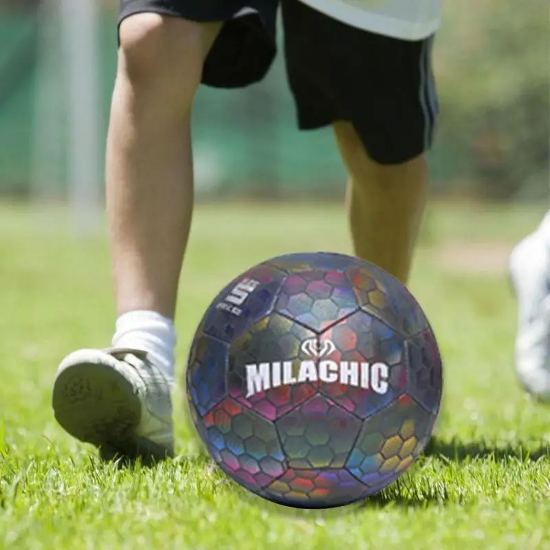 Reflective Luminous Football Cool Children Game Outdoor Training Luminescence Inflatable Soccer | Спорт и развлечения