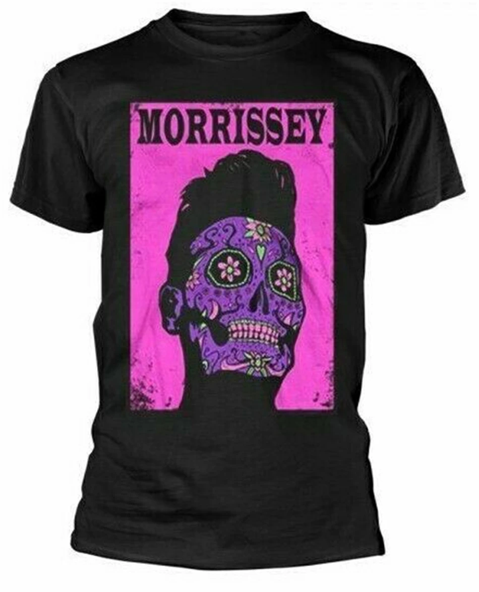 Футболка Morrissey Day of the Dead розовая фиолетовая новая мужская футболка размеры S M L XL XXL