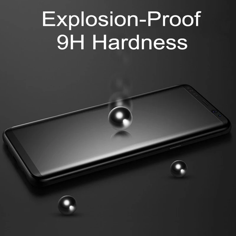 Защитное стекло изогнутое 3D для Samsung S8 Plus S 8 закаленное Galaxy защитная
