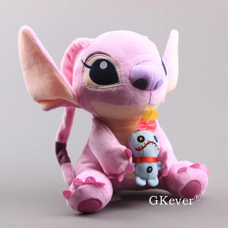 Лило стежка держа SCRUMP Плюшевые игрушки прекрасный розовый Ангел мягкие куклы Детский подарок на день рождения 25 см