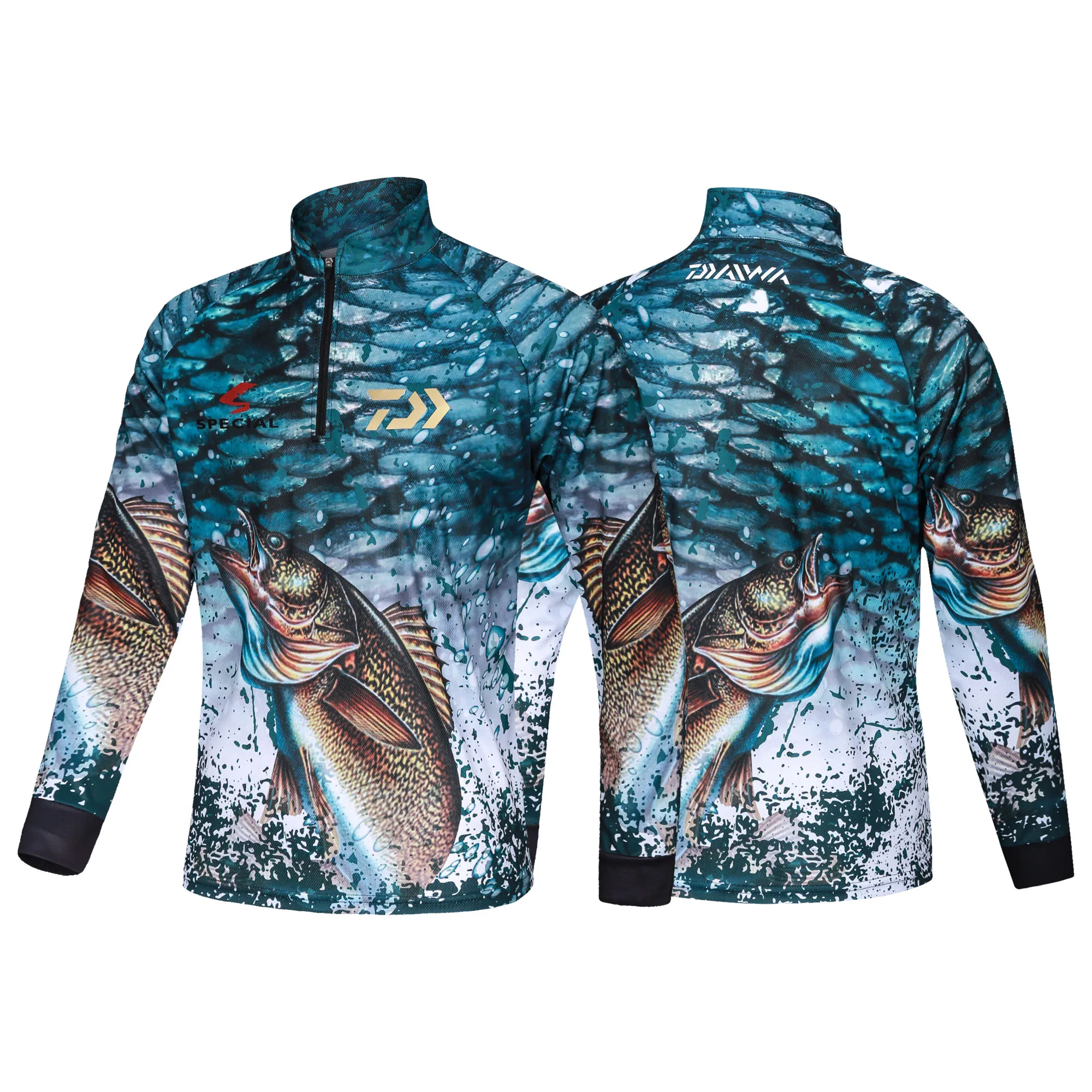 Daiwa Fishing Shirt Men Long Sleeve Fishing Jersey Sun Protection Shirts Quick Dry Sports Wear Summer Fishing T-Shirt Pesca Wear