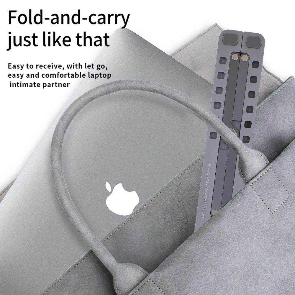 Универсальная подставка для ноутбука TISHRIC алюминиевый регулируемый складной