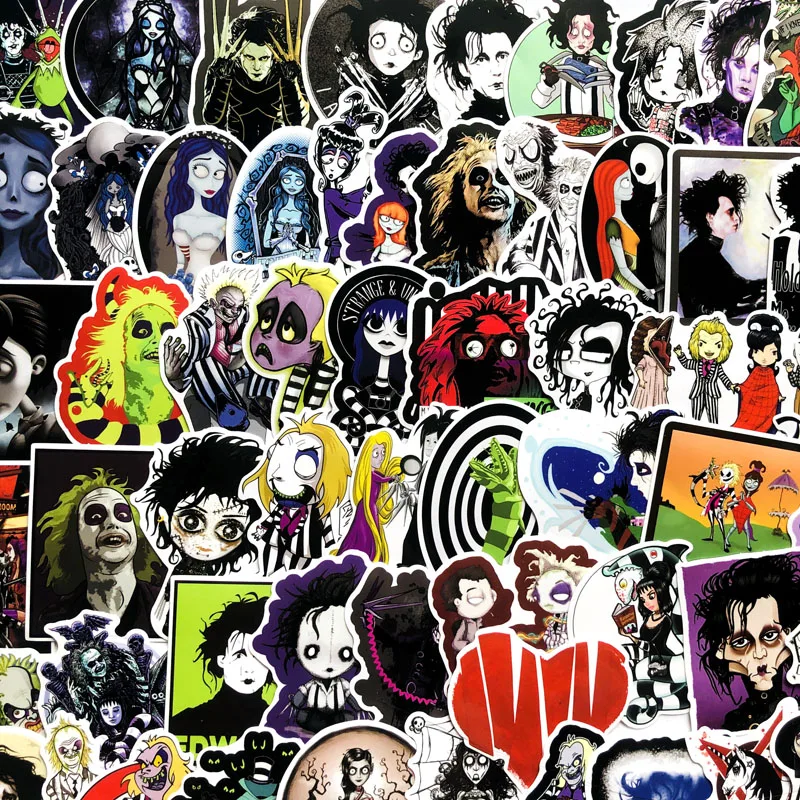 61 шт. Тим Бертон классический фильм Эдвард Руки стикер для скейтборда ноутбук