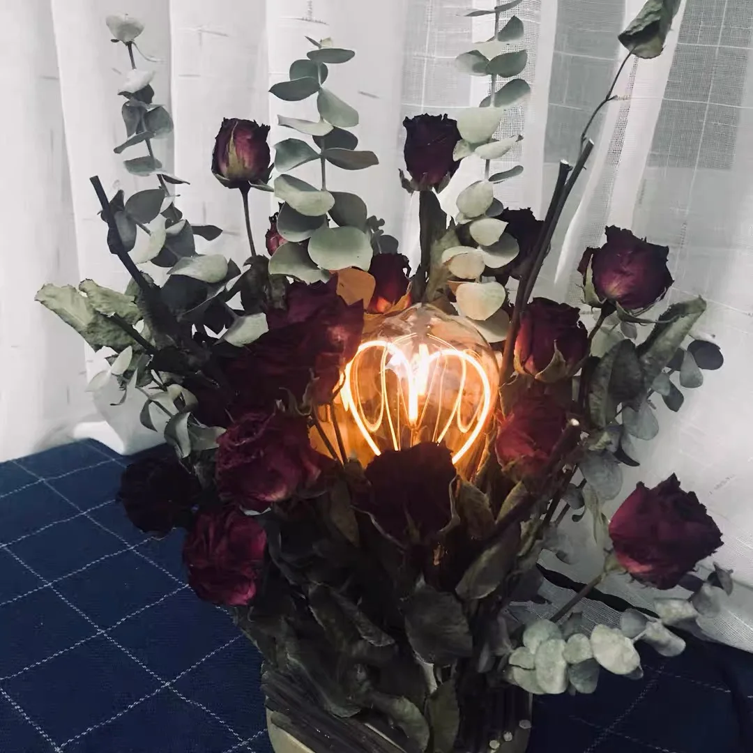 

TIANFAN Retro Edison Lamp E27 Edison Vintage Led Filament Bulb G125 G95 G80 4W Dimmer Led 220V Lighting Home Lamp