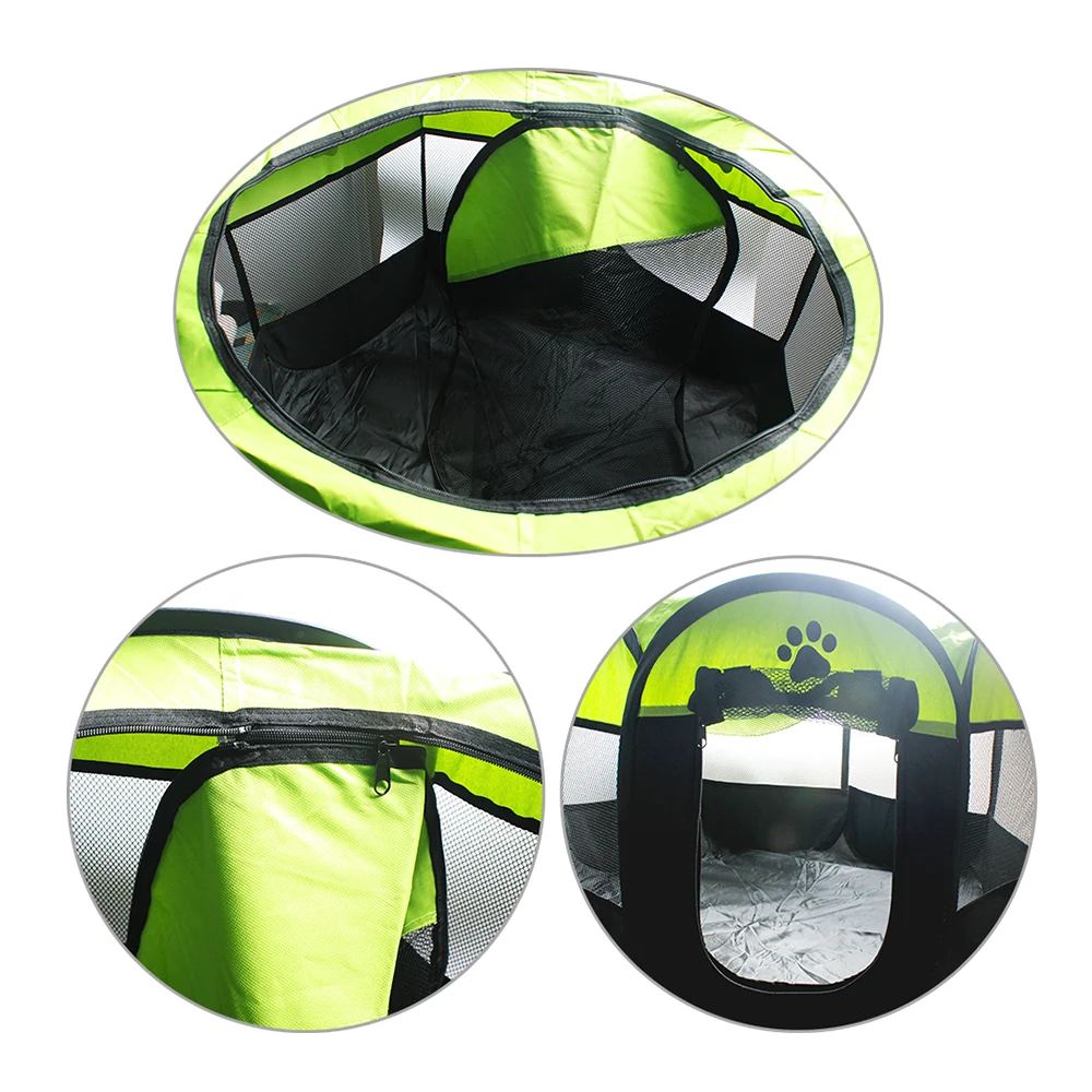 

Cat Dog Octangular Tent Foldable Indoor&Outdoor Oxford Cloth Waterproof Pet Cage Playpen House Puppy Fence Portable Dog Kennel