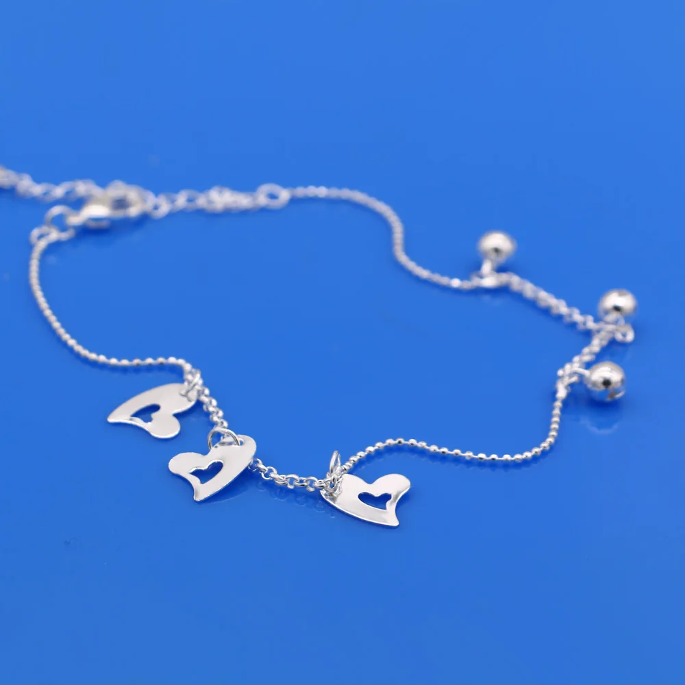 Женский ножной браслет из серебра 925 пробы украшения для ног настоящего не