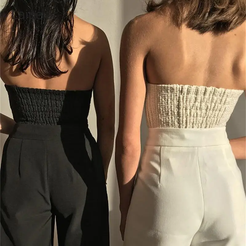 

Sexy Strapless Tops Women Summer Sleeveless Tank Tops Ropa Verano Mujer