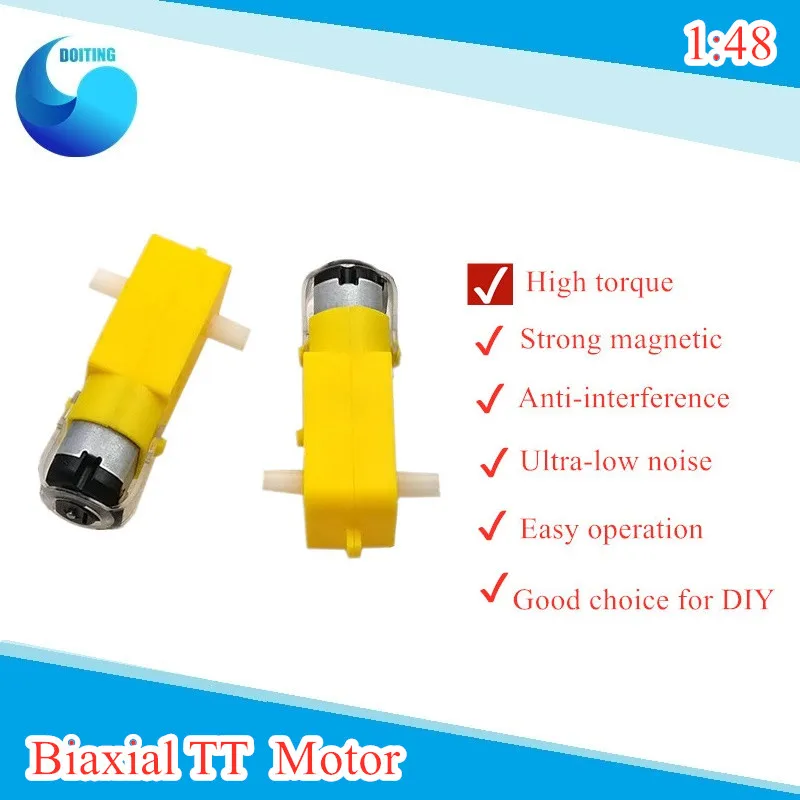 

6pcs/pack TT Motor 130 Gear Intelligent Car Deceleration Motor Robot Tank Chassis DIY Electronic RC Toys Development Board