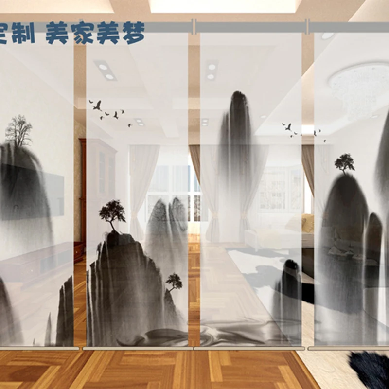 Новые китайские роликовые жалюзи для гостиной подвесной экран перегородка