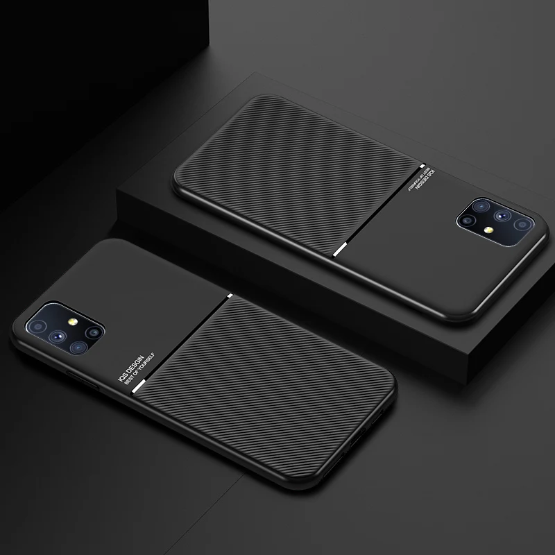 

Simple Magnetic Shockproof Protection Phone Case For Samsung Galaxy M80S M31S M51 M21S M30S F41 M21 M31 M11 A01 F62 Core Cover
