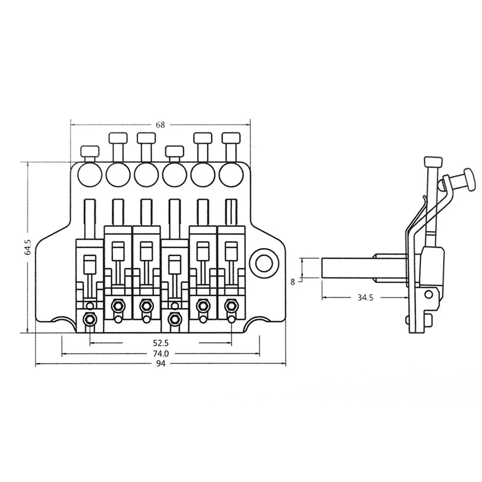 

Double Locking Tremolo System Bridge For Electric Guitar Parts
