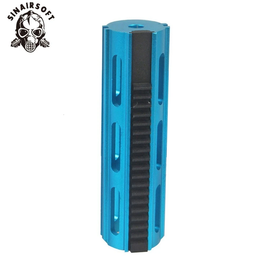 Hot MA Tactical Full Steel 19 Teeth Aluminum Blue Piston For Airsoft AEG R85 SR25 Gearbox Paintball Shooting Hunting Accessories | Спорт и