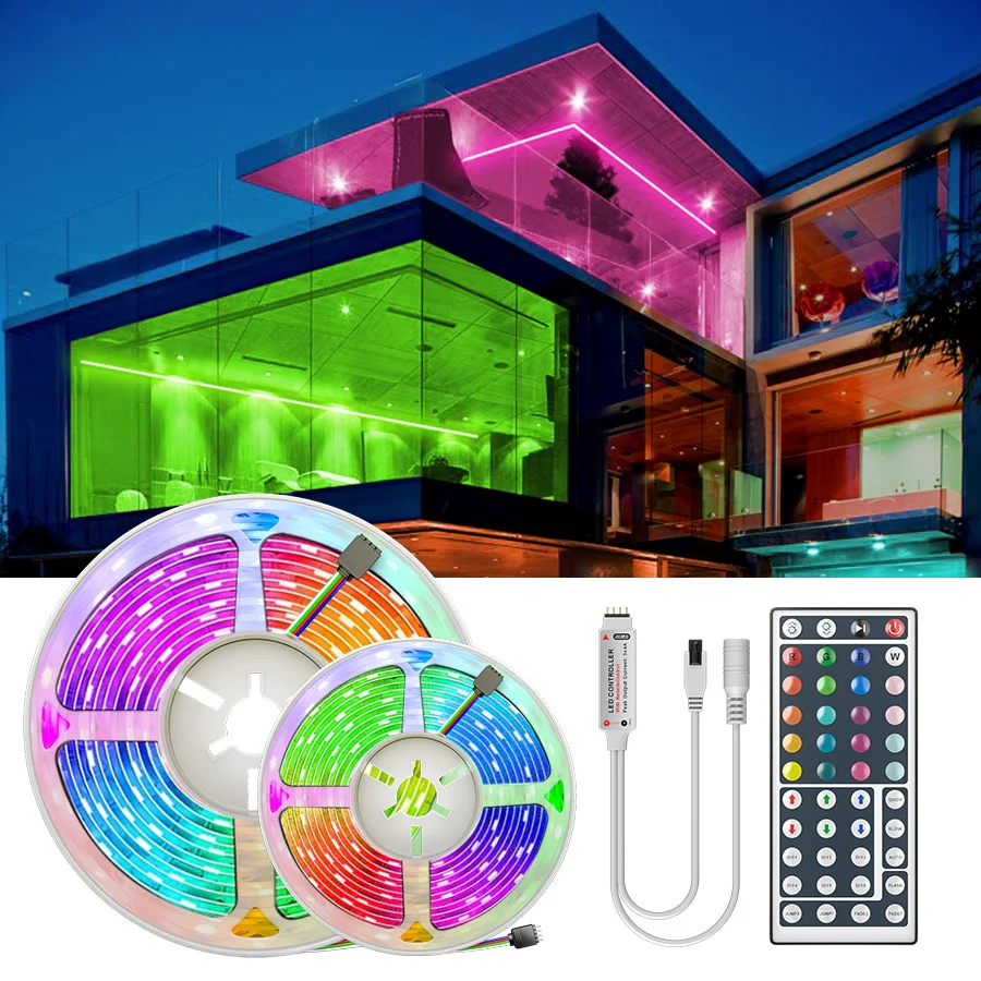 

LED Strip Light RGB 5050 SMD 2835 Flexible Ribbon fita led light strip RGB 15M 20M Tape Diode
