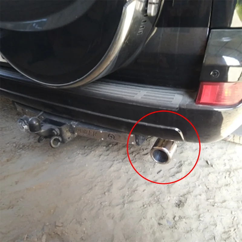 Универсальный выхлопной глушитель SPEEDWOW нержавеющая сталь хромированный с