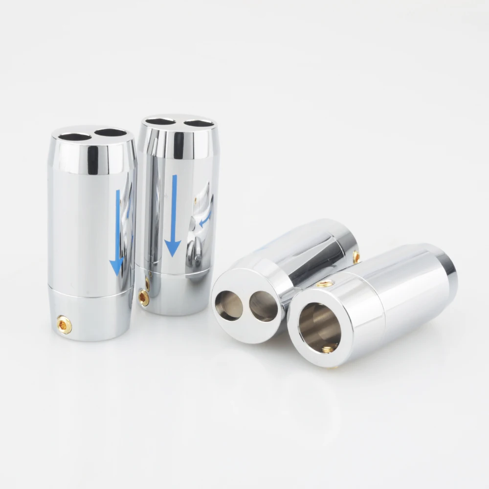 4xSilver Hi-Fi аудио Y разветвитель RCA кабель Динамик провод штаны из алюминиевого