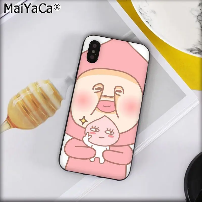 Розовый персиковый кобито MaiYaCa! Чехол для телефона Kobito Apple iphone 11 pro 8 7 66S Plus X XS MAX SE XR |