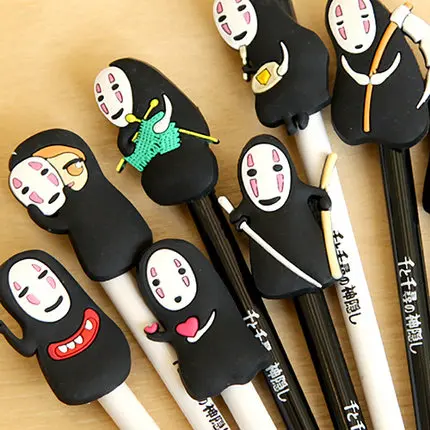 Cartoon Plastic Japan Animation stationery Cute Creative 8pcs set gel pens 0.5mm free shipping