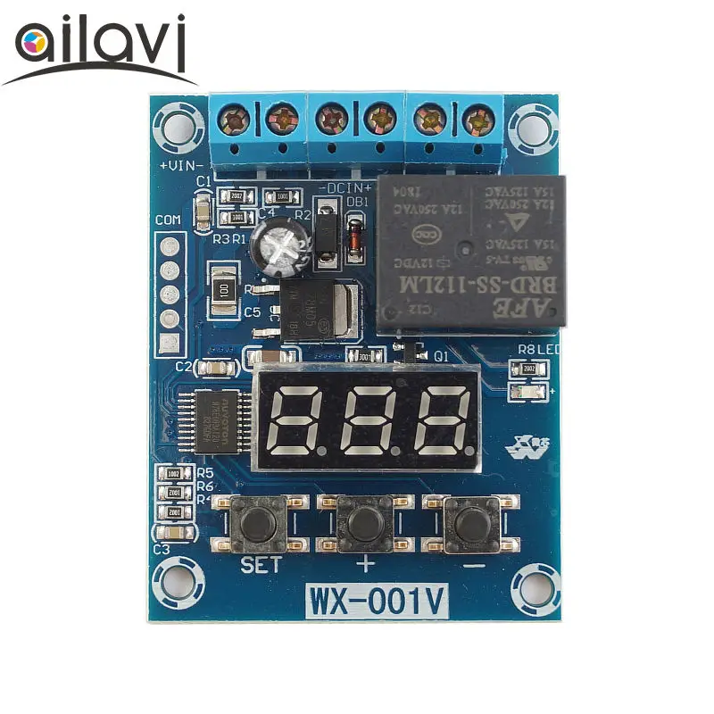 

Voltage upper and lower limit detection control module 10A battery charge and discharge monitoring DC5V12V24V power supply