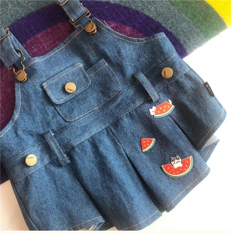 

Pets Products Dogs Supplies Fashion Summer Spring Clothes Jean Jumpsuit For Frenchie