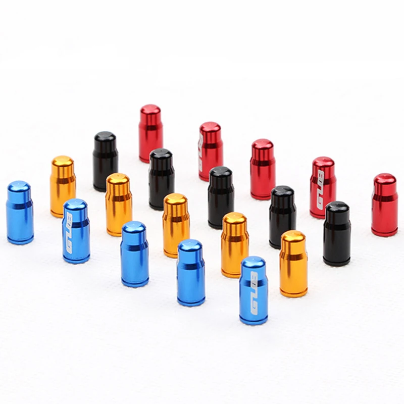 

2pcs Aluminum Bicycle Tire Valve Cap Schrader/Presta Valve Cap Bike Tire Caps with Vacuum Tire Law Mouth Nut Bicycle Accessories