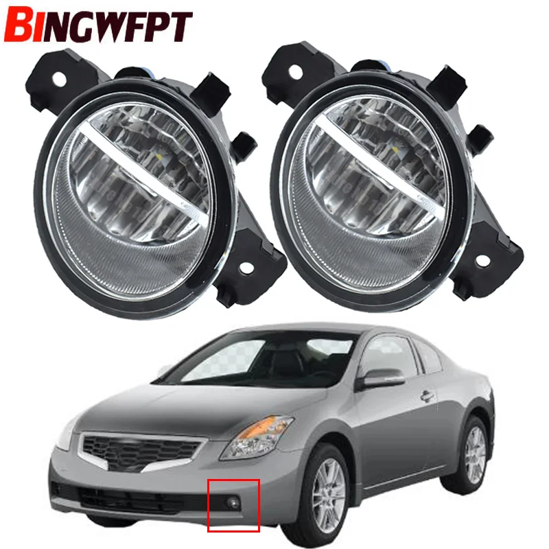 Led Fog Light 12v Halogen Lamp For Nissan Altima Coupe 2007 2008 2009 2010-2013