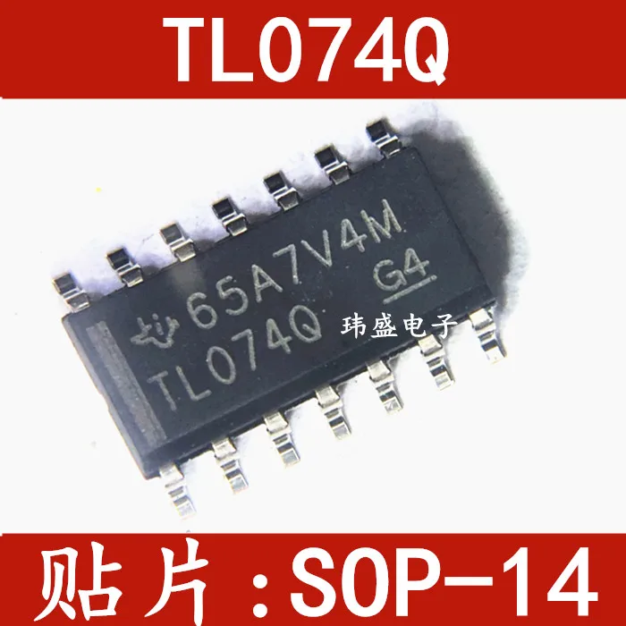 

(5 шт./лот) TL074QDREP TL074Q SOP-14 J-FETIC