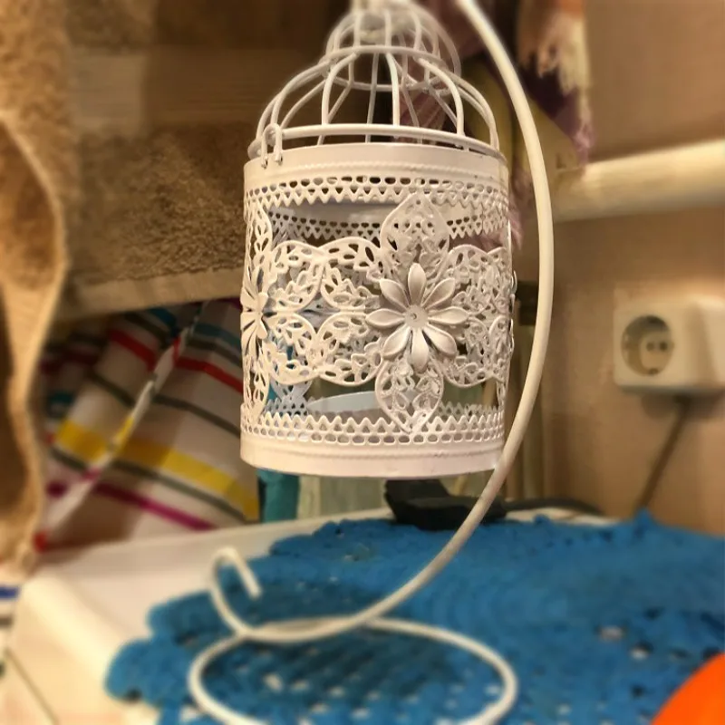 Креативные подсвечники полые подвесная клетка для птиц подсвечник фонарь