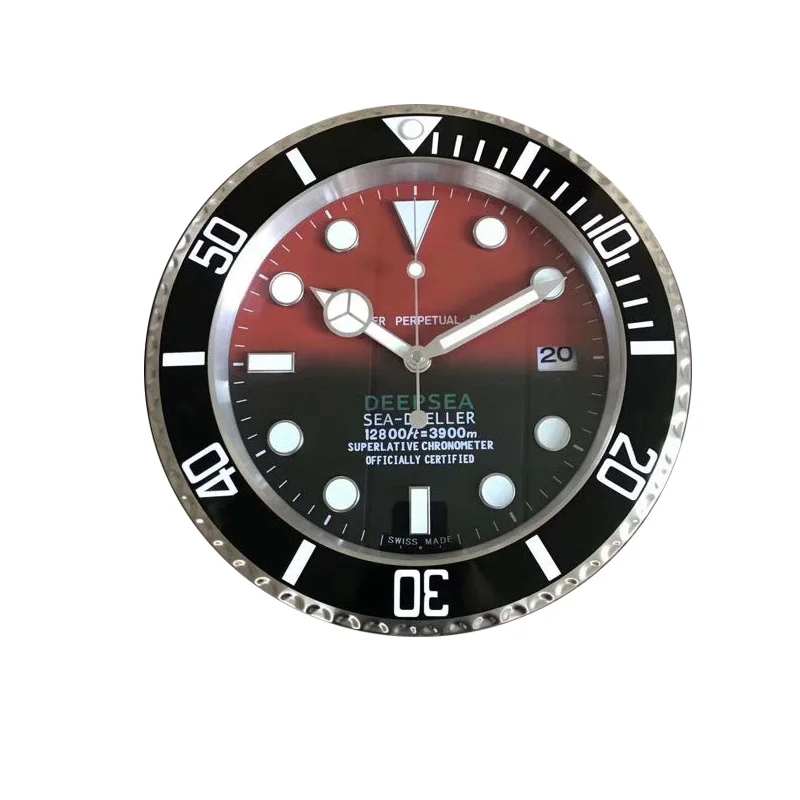 

Metal High-end Wall Clock Modern Design Home Living Room Decoration Silent Luminous Stainless Steel Large Wall Clocks with LOGO