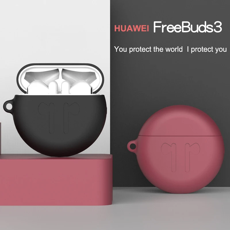 Чехол с карабином для Huawei Freebuds 3 чехол беспроводной зарядкой силиконовый