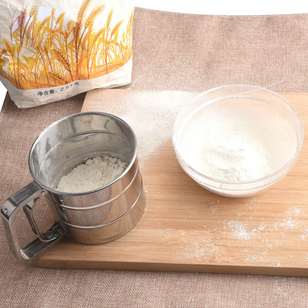 Сито для муки чашка из нержавеющей стали шейкерный фильтр меш сахар сито кухни