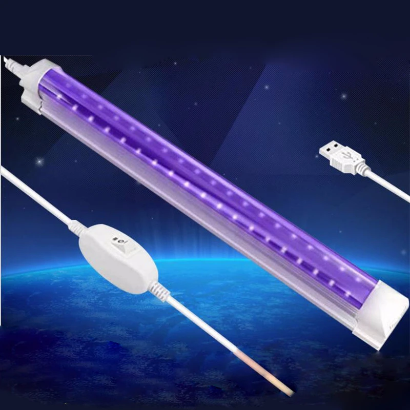 

УФ-лампа Светодиодная трубчатая T8, 30 см, 10 Вт, 2835SMD, 40 светодисветодиодный Дов S, 5 В, 20 шт.